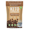 Keto Cappuccino - French Vanilla Coconut Cream - Keto Instant Coffee Mix with MCT Oil - Low Carb/High Fat Organic Coffee Supports Ketosis - Energy - No Sugar - Made in USA – 28 Servings