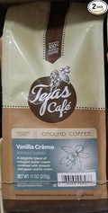 Tejas Cafe Vanilla Creme Ground Coffee 11 oz (Pack of 2)