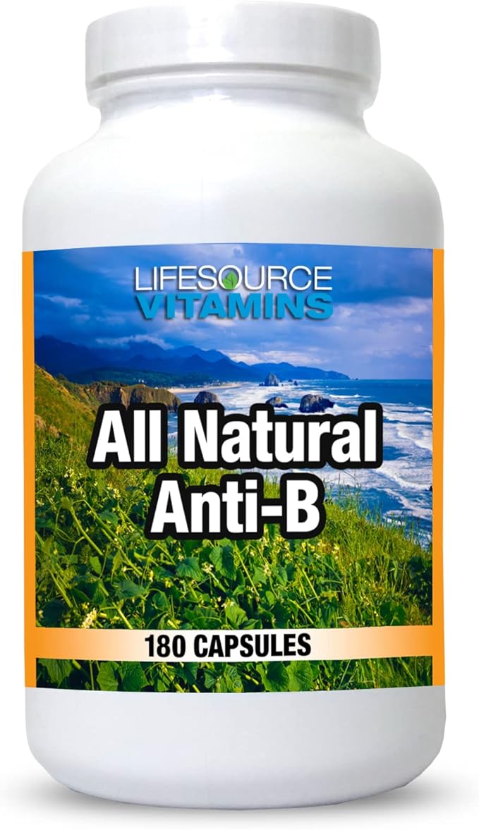 LifeSource Vitamins All Natural Anti-B for Immune Support 14 All Natural Ingredient with Echinacea &amp Garlic Extract 180 Immune Defense Capsules