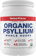 Yerba Prima Organic Psyllium Whole Husks Colon Cleanser - 20 oz - Natural Daily Dietary Fiber Supplement 20oz Colon Cleanser Regularity &amp Detox Cleansing Support Gluten Free Non GMO Vegan