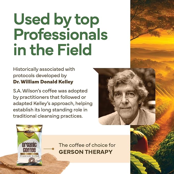 SA Wilson’s Coffee Enema – Organic Enema Coffee – USDA Organic – High Caffeine for Liver Detox Colon Cleanse Digestion &amp Energy – &amp Detox Support