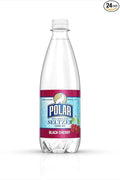 Polar Beverages Seltzer Black Cherry 20 Fluid Ounce (Pack of 24)