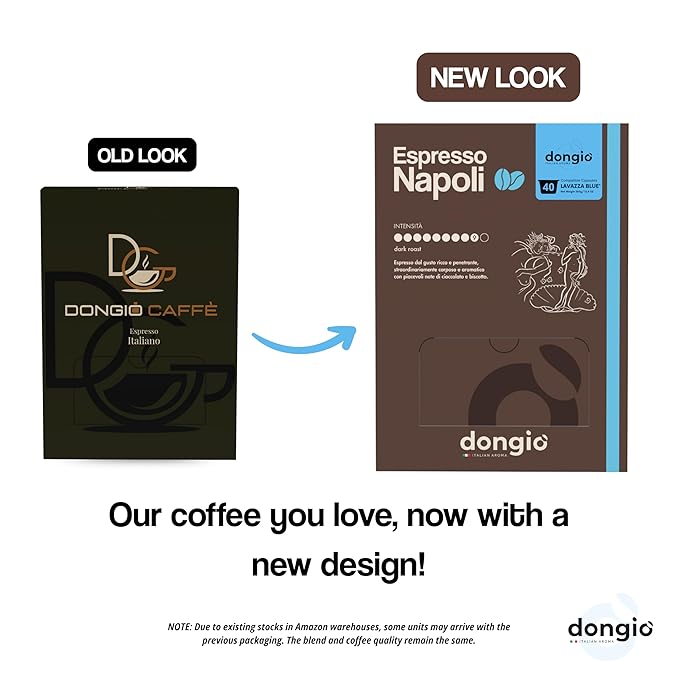 Dongiò Caffè - Capsule compatibili con Lavazza Blue 40 (80 Count Dark Roast Variety Pack)