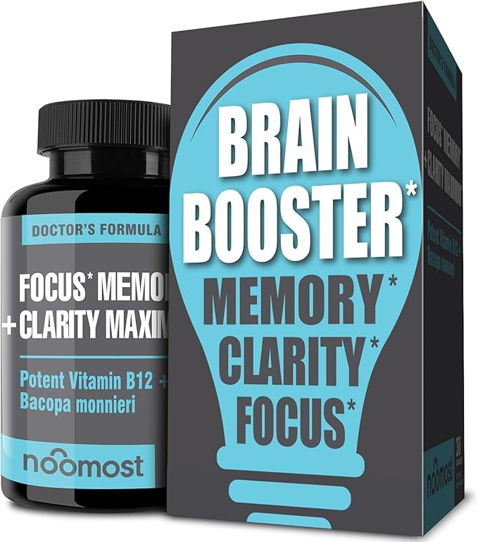 Brain Supplement / Brain Booster Supplement for Focus Memory Clarity Energy Work as Caffeine Brain Booster/ Brain Supplements for Memory &amp Focus for Brain Fog Brain Boost &amp Brain Support (
