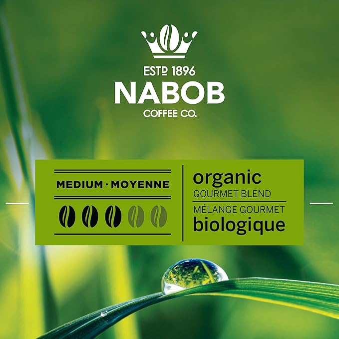 Nabob Organic Gourmet Blend Ground Coffee 915g/32.3 oz. {Imported from Canada}