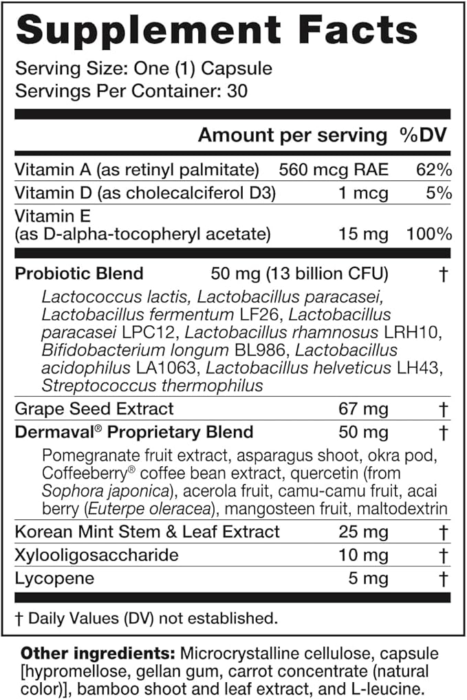 Dr. Kellyann Bellabiotics Probiotic Capsules for Digestion &amp Skin Health (30 Capsules) – Supports Gut &amp Skin Health