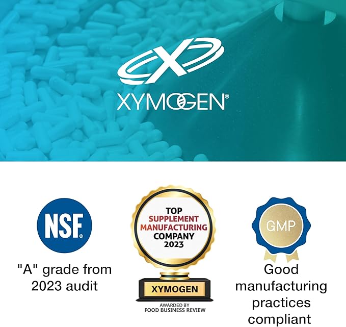 XYMOGEN Ashwagandha 35 - Patented Purified Ashwagandha Root + Leaf Extract (35% Withanolide Glycosides) - Supports Healthy Stress Response Relaxation and Quality Nighttime Rest (60 Capsules)