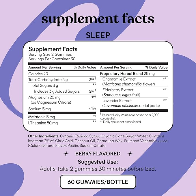 Lemme Sleep &amp Glow Bundle - Sleep Gummies a Drug-Free Nighttime Aid &amp Glow Biotin &amp Collagen Hair Gummies for Strong Thick Hair &amp Reduced Shedding - Gluten/Gelatin Free Non-GMO - 60