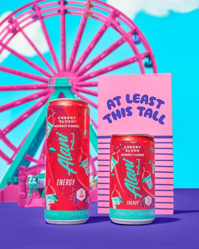 Mini Energy Drink - Pack Of 12 - Cherry Slush Flavor - 8.4 Fl OZ Can - Mini Energy Drink is a low-calorie lightly sweetened beverage that provides a refreshing and invigorating boost of energy.