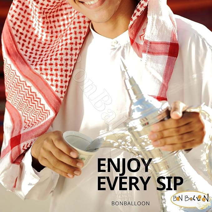 Abu Auf Abuauf Arabic Coffee With Cardamom Oriental Original Turkish Cafe Arabia Premium Ground Arabica (2 Pack = 7.05 oz / 200 gm) ابو عوف قهوة عربى مع الهيل