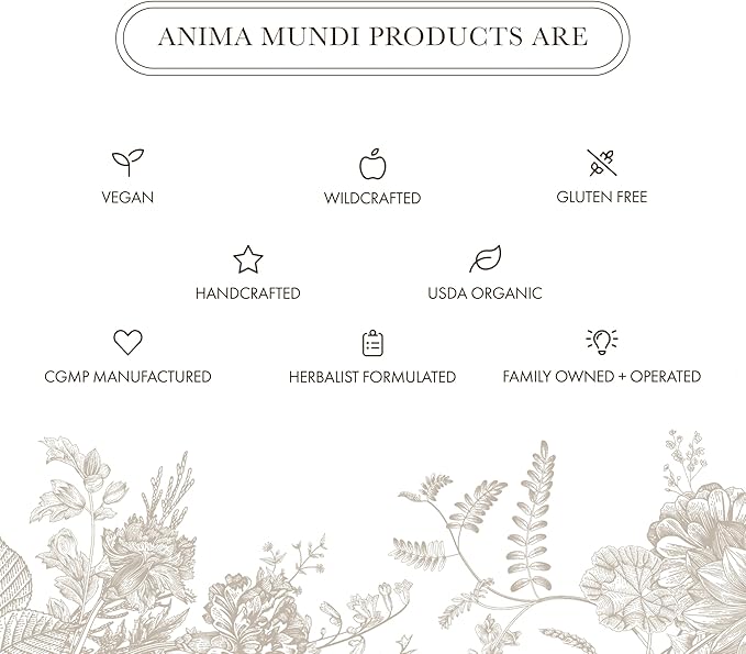 Anima Mundi Apothecary Love + Serenity Rose Petal Powder - with Edible Dried Rose Petals &amp Buds - for Heart Chakra - Fluffy Aromatic Blend for Teas Lattes Desserts and More (2.5oz / 71g)
