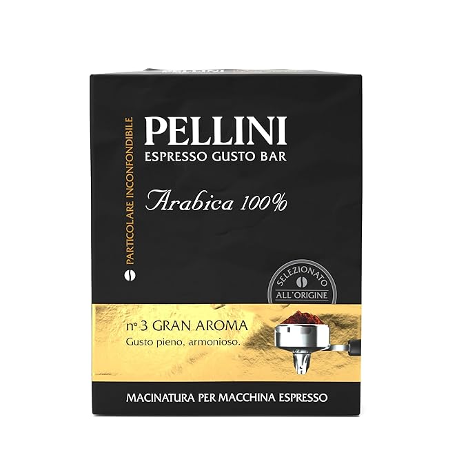 Pellini Espresso Gusto Bar no. 3 Gran Aroma Ground for Espresso Machine 500 g 300070414