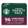 Starbucks K-Cup Coffee Pods Dark Roast Hot or Iced Coffee Variety Pack 96 Keurig Pods