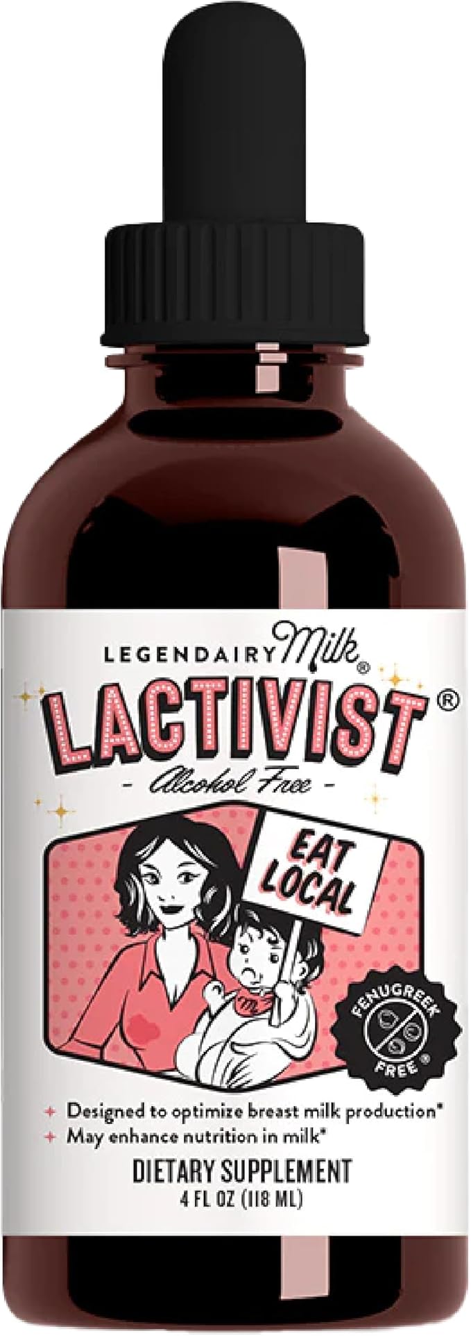 Legendairy Milk Lactivist Drops Breastfeeding Supplement to Increase Breast Milk Supply Organic Torbangun for Lactation Made in USA Alcohol Free 4 Fl Oz