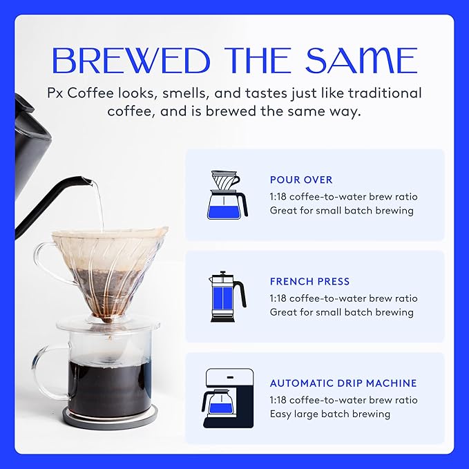Rarebird Px Coffee – Award Winning Specialty Coffee with Paraxanthine | Caffeine Alternative for Clean Energy Focus Sleep &amp Metabolism Support | Low Acid | 100% Single-Origin Arabica Decaf | Da