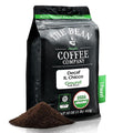 The Bean Organic Coffee Company Water Processed DECAF IL Chicco (Traditional Italian Roast) Dark Roast Ground Coffee 16-Ounce Bag Café Molido Tostado Orgánico descafeinado
