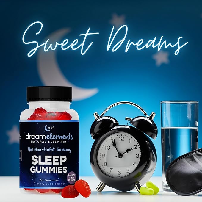 Sleep Supplement Gummies - All Natural Passion Fruit Flavor 60ct
