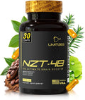 NZT-48 Brain Booster | Nootropic Brain Supplements for Memory and Focus | Premium Natural Energy Supplement with Caffeine Phosphatidylserine Vitamins B6 &amp B12 Ashwagandha | 30 Servings