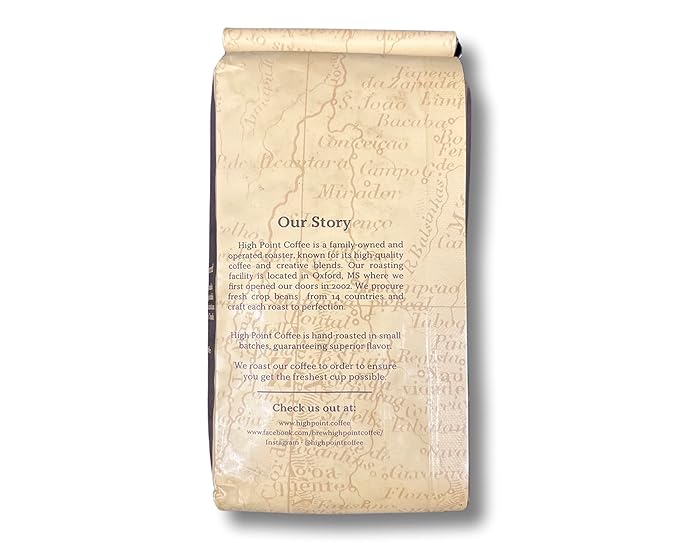 High Point Coffee Dark Roast Ground Coffee - Sumatra 48 Ounces (Four Bags of 12 Ounces)