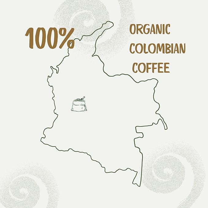 Ancestral Organics Colombian Coffee Beans - Low Acid Medium Roast/Tasting Notes - Premium Single Origin Specialty Fair Trade Arabica