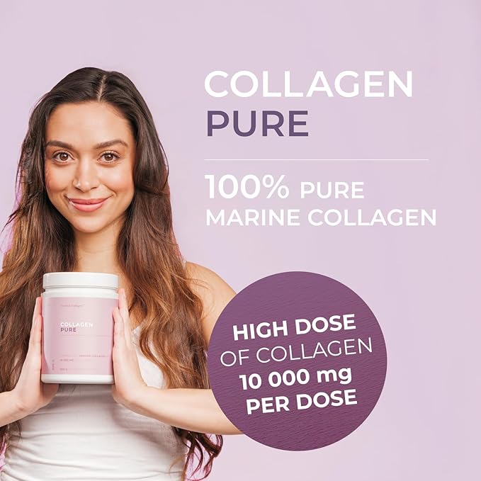 Swedish Collagen - Collagen Deluxe 500ml + Pure Powder I 12500 mg Marine Collagen (Type I &amp III) I Liquid and Powder Marine Collagen