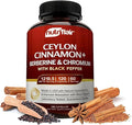 NutriFlair Ceylon Cinnamon Plus Chromium Berberine &amp Black Pepper 1200mg 120 Capsules