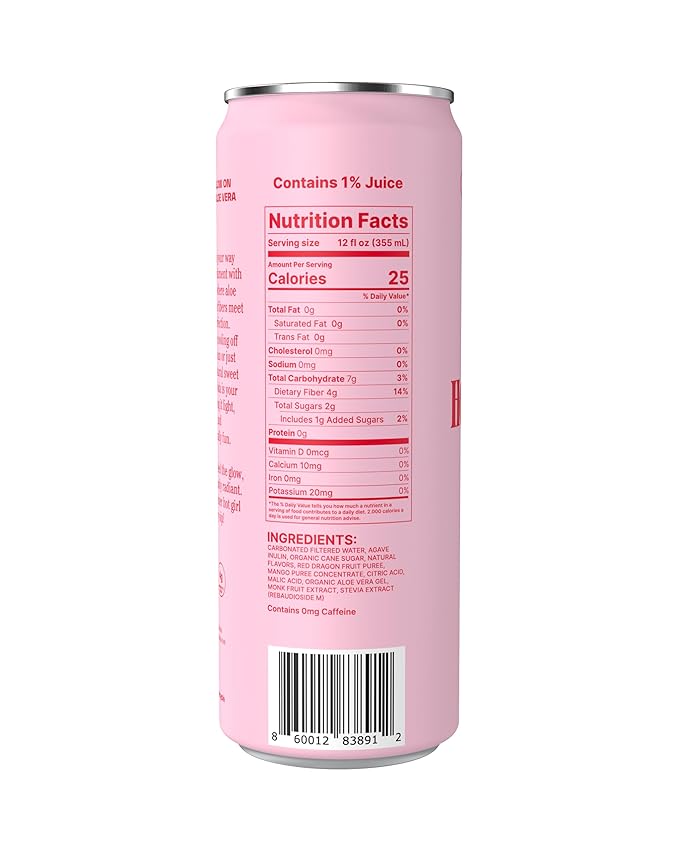 Hot Girl Soda - Variety 12 Pack - Elevated Soda Infused with Aloe Vera