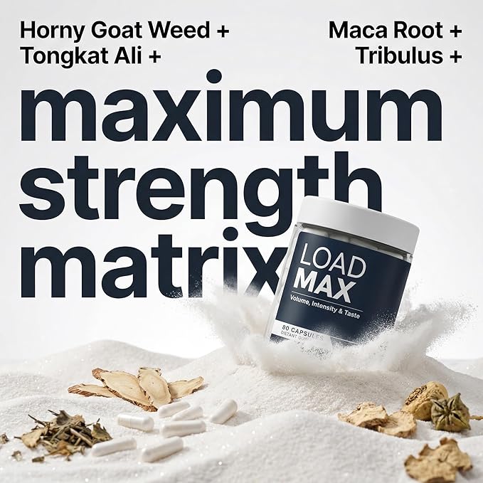 LOAD MAX – Semen Volume Booster – Better Taste and Seman Volume Increase – Overload Semen Booster &amp Semen Volume Maximizer – Semen Volume Increaser For Men – Men’s Intensity Support – 90 Capsules