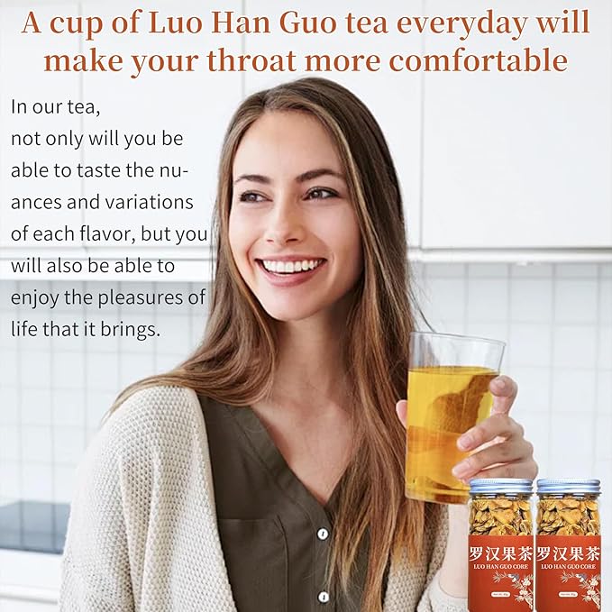 Wanhua Hall Luo Han Guo Dried Tea Premium Monk Fruit Natural Sweetener Siraitia Grosvenorii Tea 罗汉果芯 罗汉果茶 罗汉果 5.6oz/160g