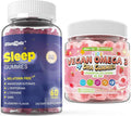 Melatonin Free Sleep Aid Gummies &amp Omega 3 Gummies for Kids