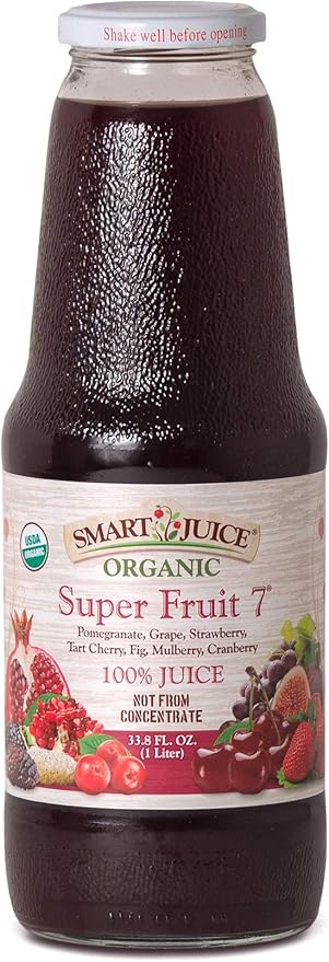 Smart Juice Super Fruit 7 Organic Juice - 33.8 fl oz (1L) - (case of 6)