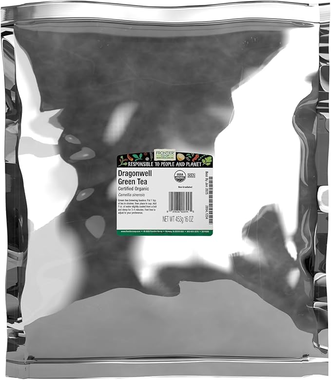 FRONTIER Organic Bulk Dragonwell Tea. 16 OZ