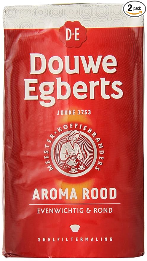 Douwe Egberts Aroma Rood Ground Coffee 17.64 Ounce Pack of 2