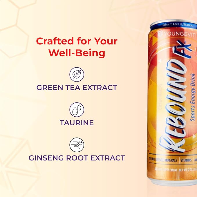Youngevity Rebound FX™ Citrus Punch Sports Energy Drink - 1 Case (12-12 oz cans)