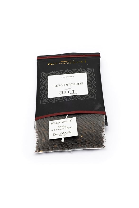Dammann Freres Loose Leaf Breakfast Blend Premium Gourmet French Black Tea 24 Count (Single Pack)