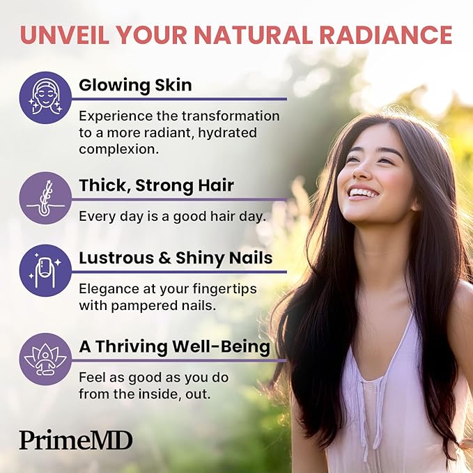 27-in-1 Hair Skin and Nails Vitamins (6810mg) with Biotin 10000mcg - Collagen Supplements for Men and Women - Keratin Supplements with Probiotics and Saw Palmetto 90ct