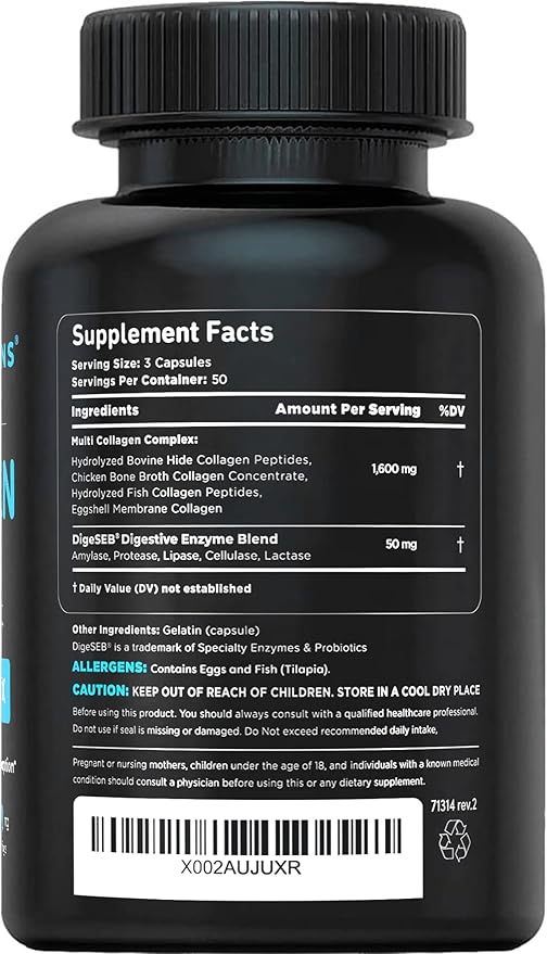 Vital Vitamins Multi Collagen Pills + Multi Collagen Peptides Powder