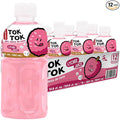 Pocas Toktok Lychee Juice 12-Pack – Made with Real Fruit &amp Chewy Nata De Coco 8 Oz Each