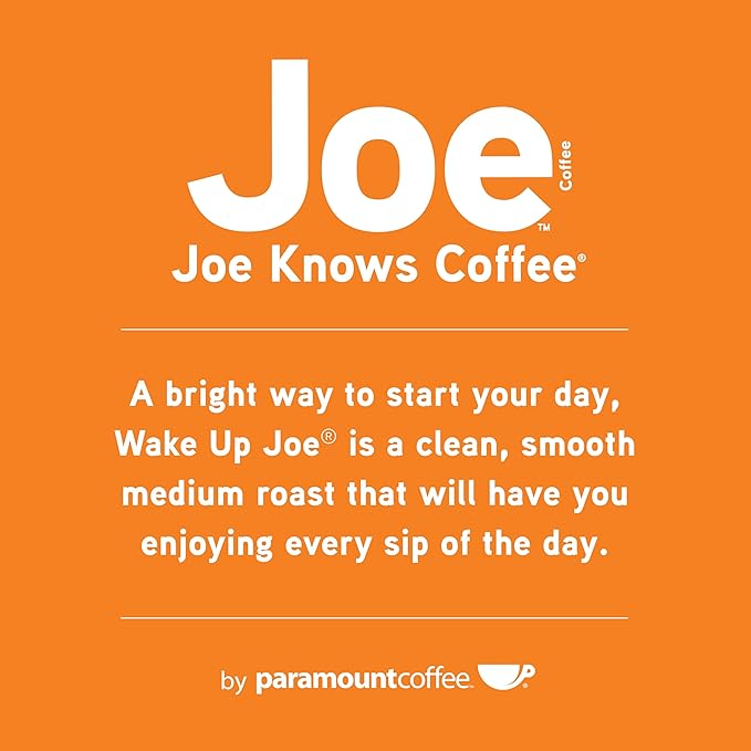 Joe Knows Coffee Single Serve Cups Pods and Capsules Wake Up Joe 48 Count
