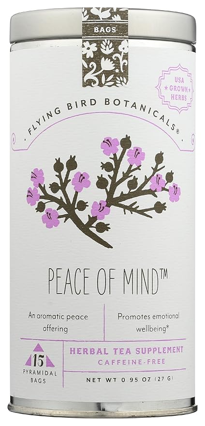FLYING BIRD BOTANICALS Peace Of Mind Tea 15 CT