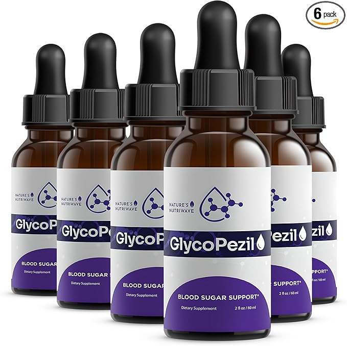 GlycoPezil – Daily Liquid Botanical Supplement with Chromium Maca Root Ginseng &amp Plant Extracts – Clean Stimulant-Free Formula – GMP-Certifed Non-GMO Made in USA - 2 fl oz 6 Month Supply
