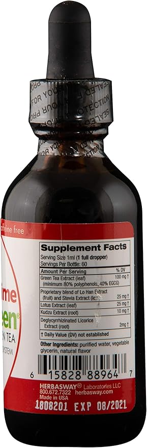 Herbasway Herbagreen Tea Raspberry Lime 2 Ounce
