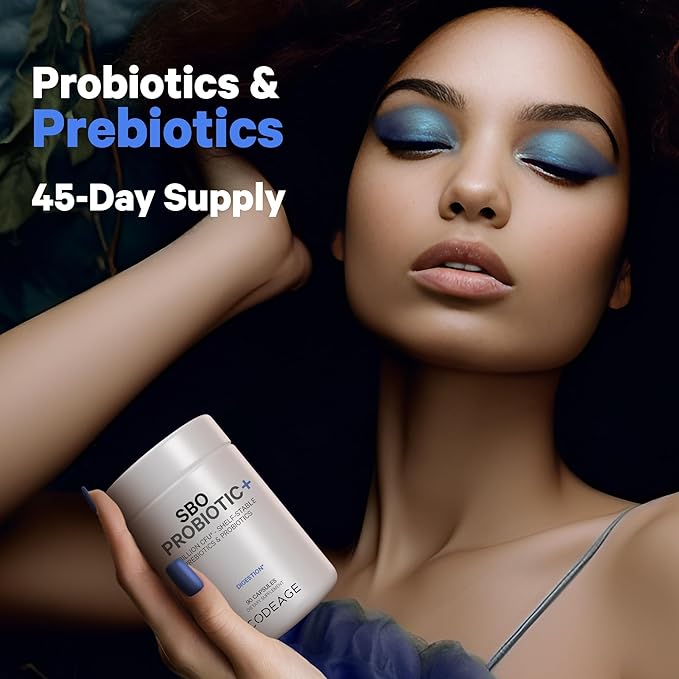 Codeage Multi Collagen Protein Capsules 5 Types Ashwagandha Withania Somnifera &amp Organic Amla Berry + SBO Probiotic Blend 50 Billion CFU Bundle Lactobacillus Plantarum Bacillus Subtilis Non-GM