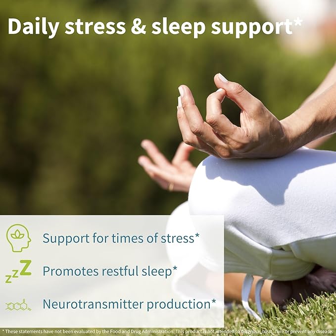 Igennus High Strength Ashwagandha Magnesium &amp L-Theanine Stress Relief Complex KSM-66 Root Extract Adaptogens Boosted with Methylfolate Zinc &amp Biotin Clean Label 60 Fast Acting Capsules