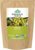 ORGANIC INDIA Amla Powder - Holy Basil Immune Support Vitamin C for Immune System Vegan Kosher Ayurvedic Superfood Antioxidants Non-GMO Amla Powder Organic - 1 Lb Bag