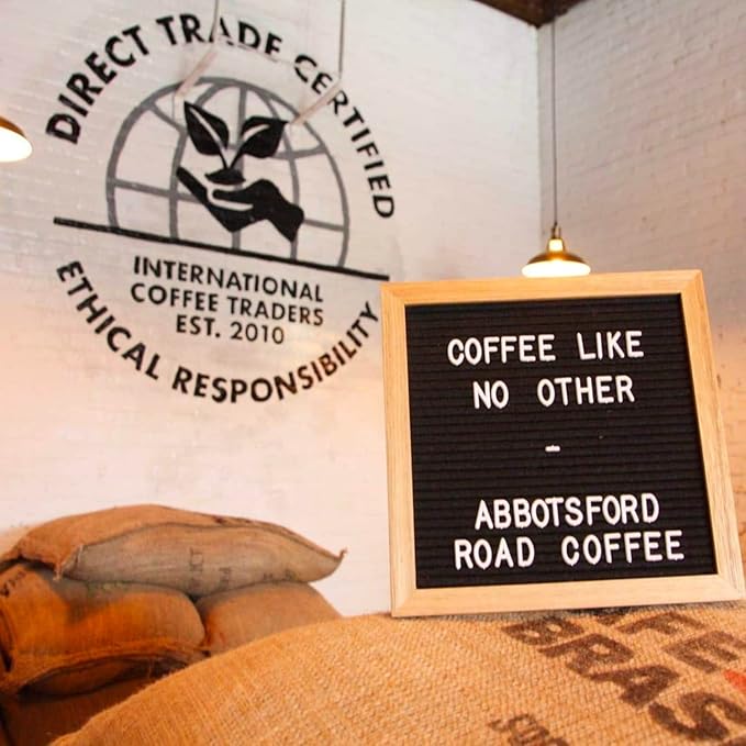 Abbotsford Road - Specialty Coffee Variety Pack Espresso Gourmet Roasted Coffee Beans Ideal for Cold Brew Drip Aeropress Pour Over or Percolator Includes Two 12oz Bags (Dolce | Nero Ground)