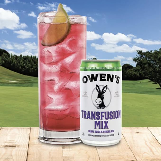 Owen’s Craft Mixers | Transfusion Mix 10 Pack | Handcrafted in the USA with Premium Ingredients | Vegan &amp Gluten-Free Soda Mocktail and Cocktail Mixer