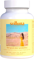 Feel Good SBO Probiotics — Soil Based Organisms (SBOs) Prebiotics Postbiotics Humic Acid Shilajit Chaga &amp Turkey Tail Mushroom for Digestion — Solluna by Kimberly Snyder (60CT) Vegan &amp No