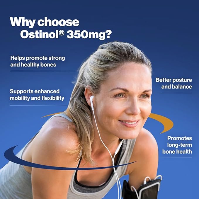 ZyCal Bioceuticals Ostinol(TM) 350 Bone &amp Joint Supplement with 350mg of Cyplexinol® Bio-Active Protein Complex - for Moderate Bone Loss &amp Moderate Joint Disfunction - 30 ct Capsules