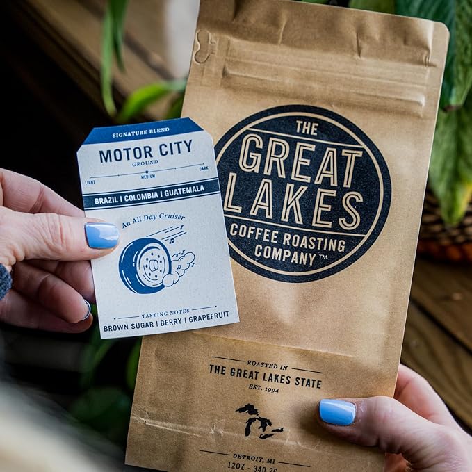 Great Lakes Coffee Roasting Co. Ground Motor City Coffee 12 oz (Pack of 6)